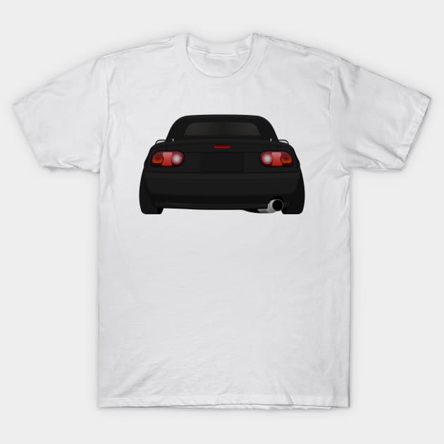 Miata rear Black T-Shirt by VENZ0LIC